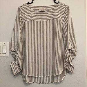 LOFT Stripped Blouse